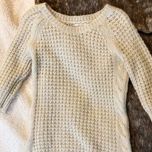 Cream colored knit sweater